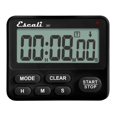 Escali. Escali Digital Timer Extra Loud, Black DR7